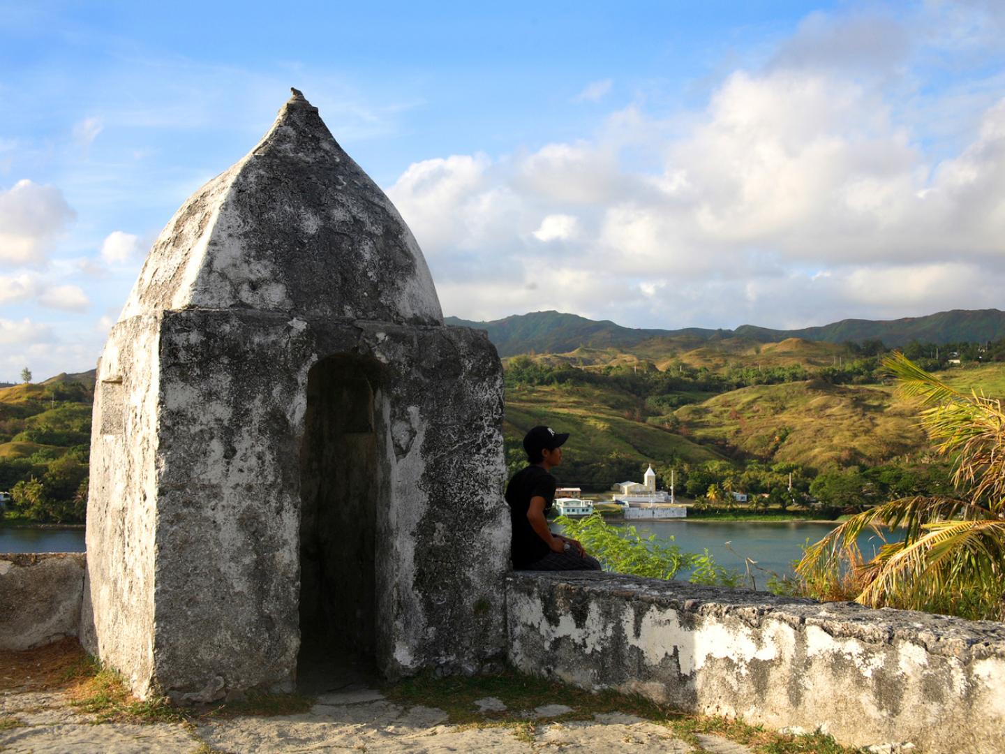 Taking in the view from Fort Soledad Taking in the view from Fort Soledad