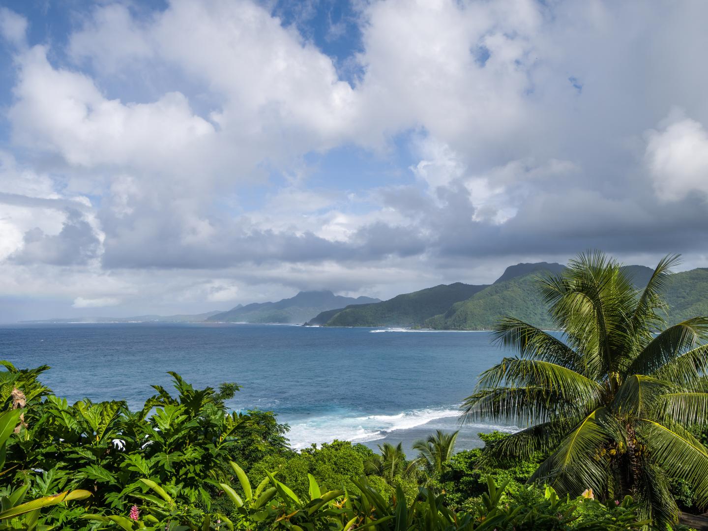 Looking at the western district of Tutuila from the east Looking at the western district of Tutuila from the east