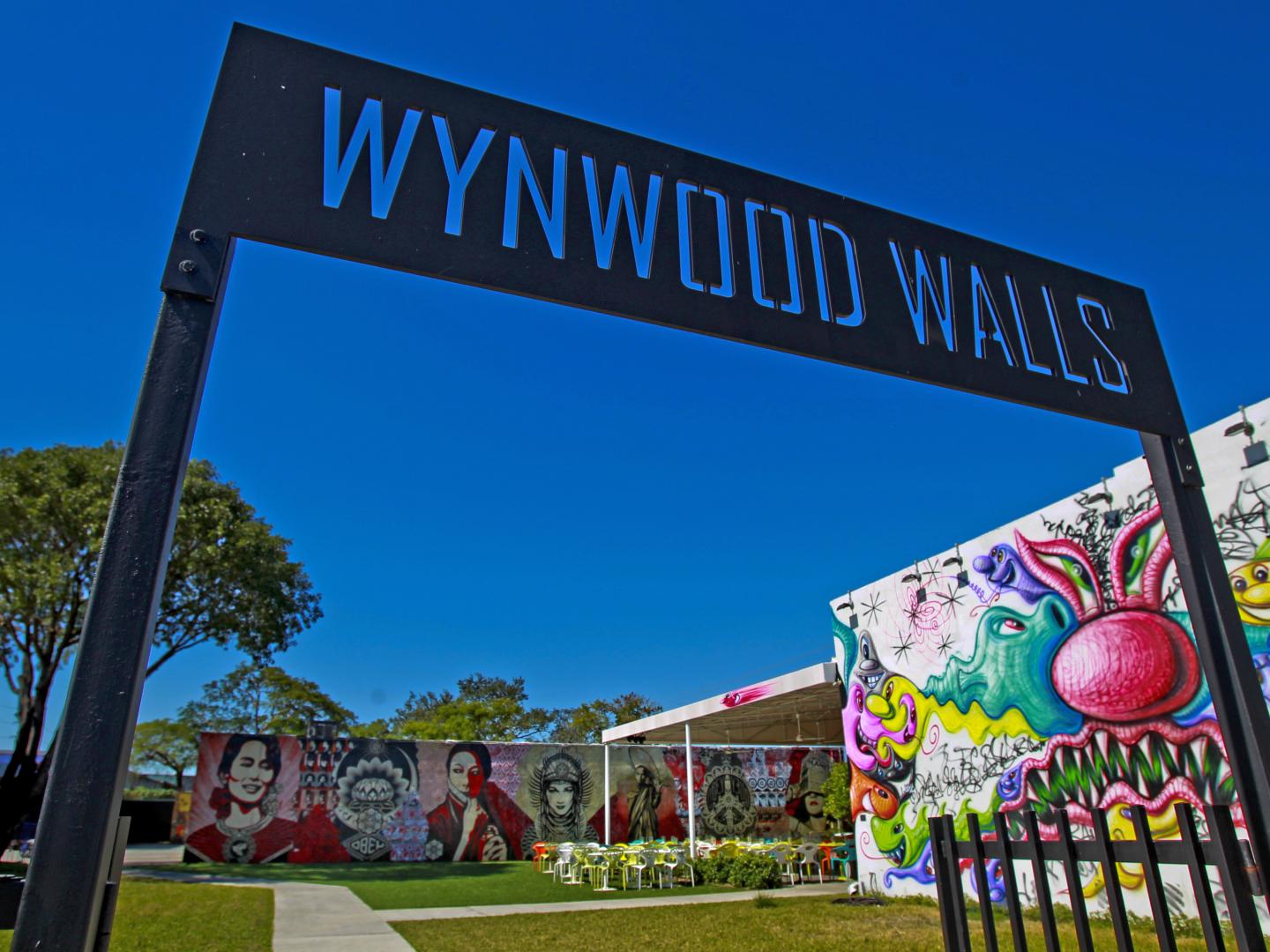 Entrance to the Wynwood Walls public art district of Miami, Florida Entrance to the Wynwood Walls public art district of Miami, Florida