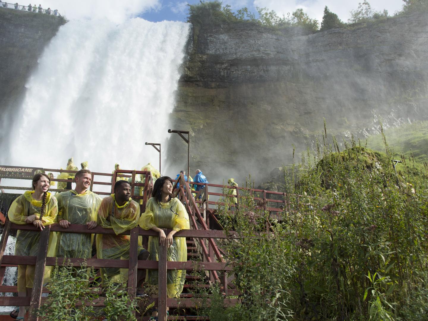 Taking the Cave of the Winds Tour at Niagara Falls State Park in New York State Taking the Cave of the Winds Tour at Niagara Falls State Park in New York State
