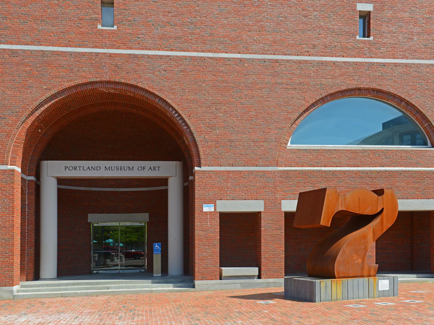 Entrance to the Portland Museum of Art in Maine Entrance to the Portland Museum of Art in Maine