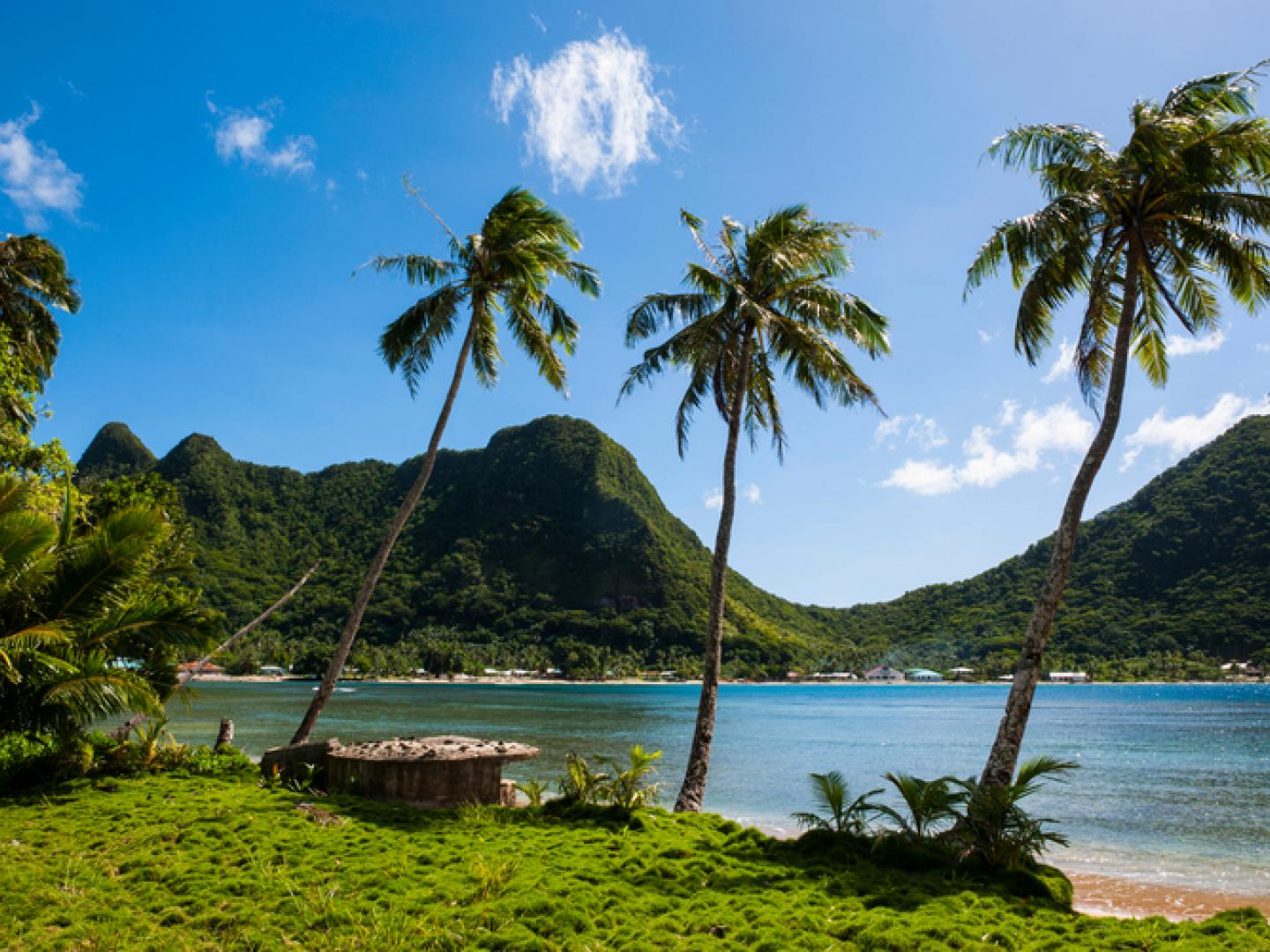One of the bays of Tutuila Island, American Samoa One of the bays of Tutuila Island, American Samoa
