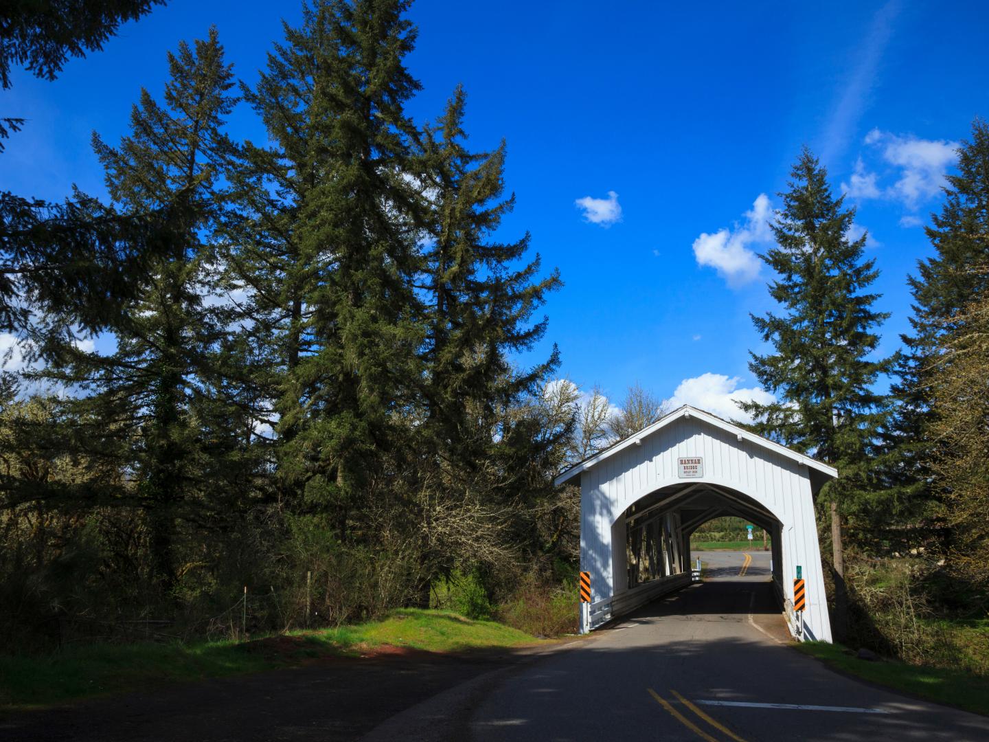 The Hannah Bridge in Scio, Oregon The Hannah Bridge in Scio, Oregon