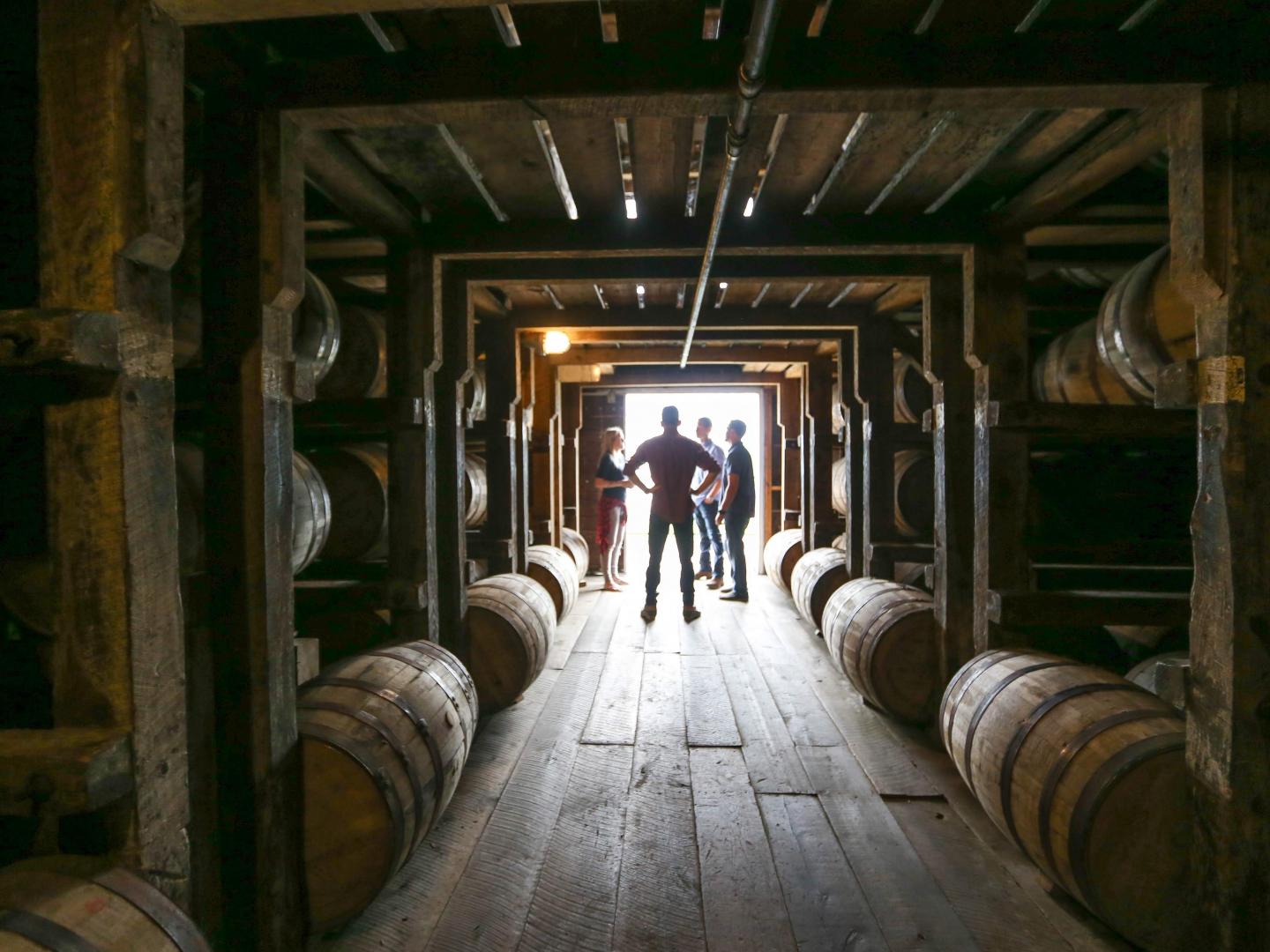 Touring a bourbon distillery in Bardstown, Kentucky Touring a bourbon distillery in Bardstown, Kentucky