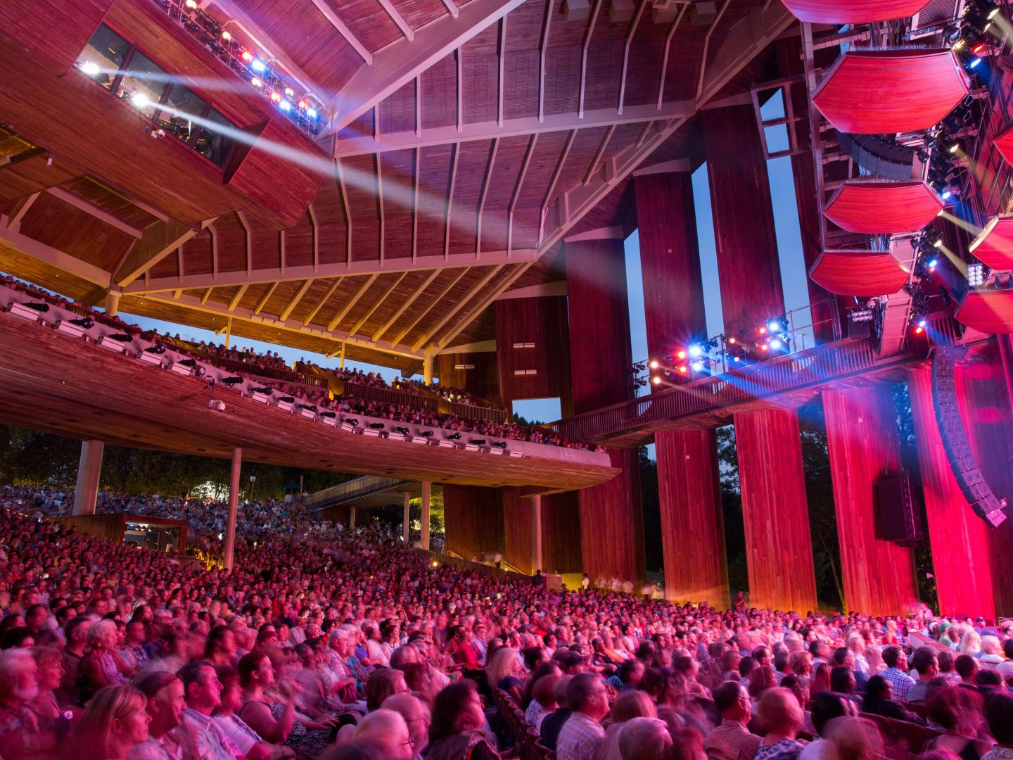 Inside the Filene Center at Wolf Trap in Virginia Inside the Filene Center at Wolf Trap in Virginia