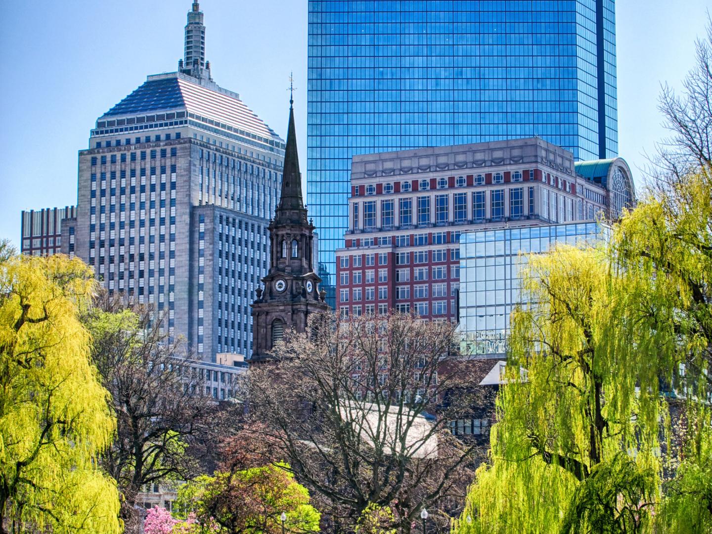 The Boston Public Garden in Massachusetts The Boston Public Garden in Massachusetts