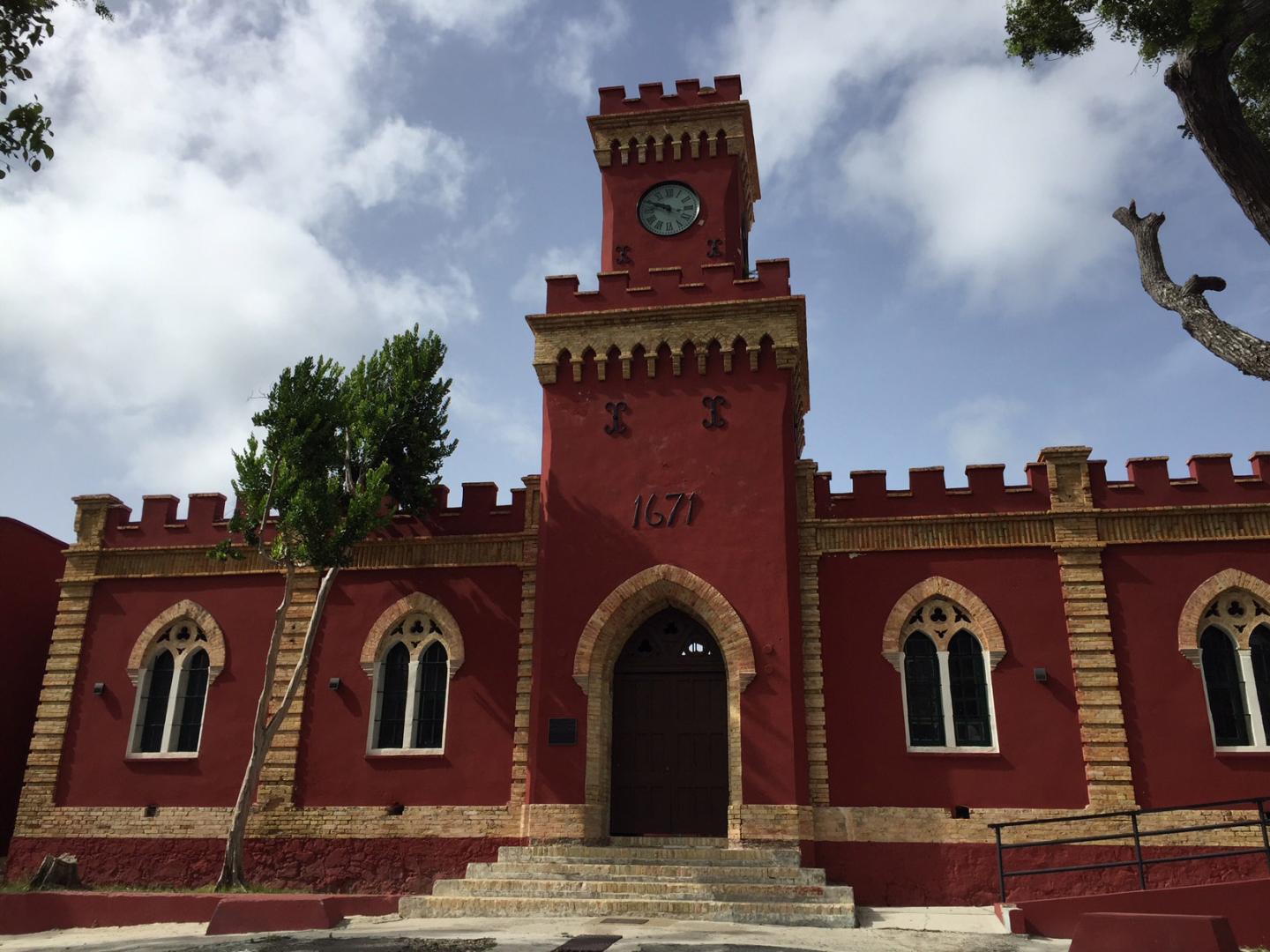 The historical Fort Christian located on St. Thomas The historical Fort Christian located on St. Thomas