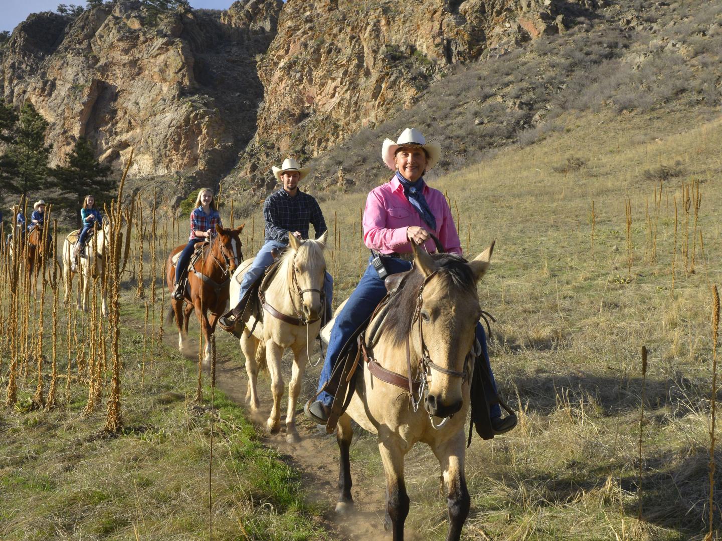Horseback riding at Sylvan Dale Guest Ranch in Loveland, Colorado Horseback riding at Sylvan Dale Guest Ranch in Loveland, Colorado