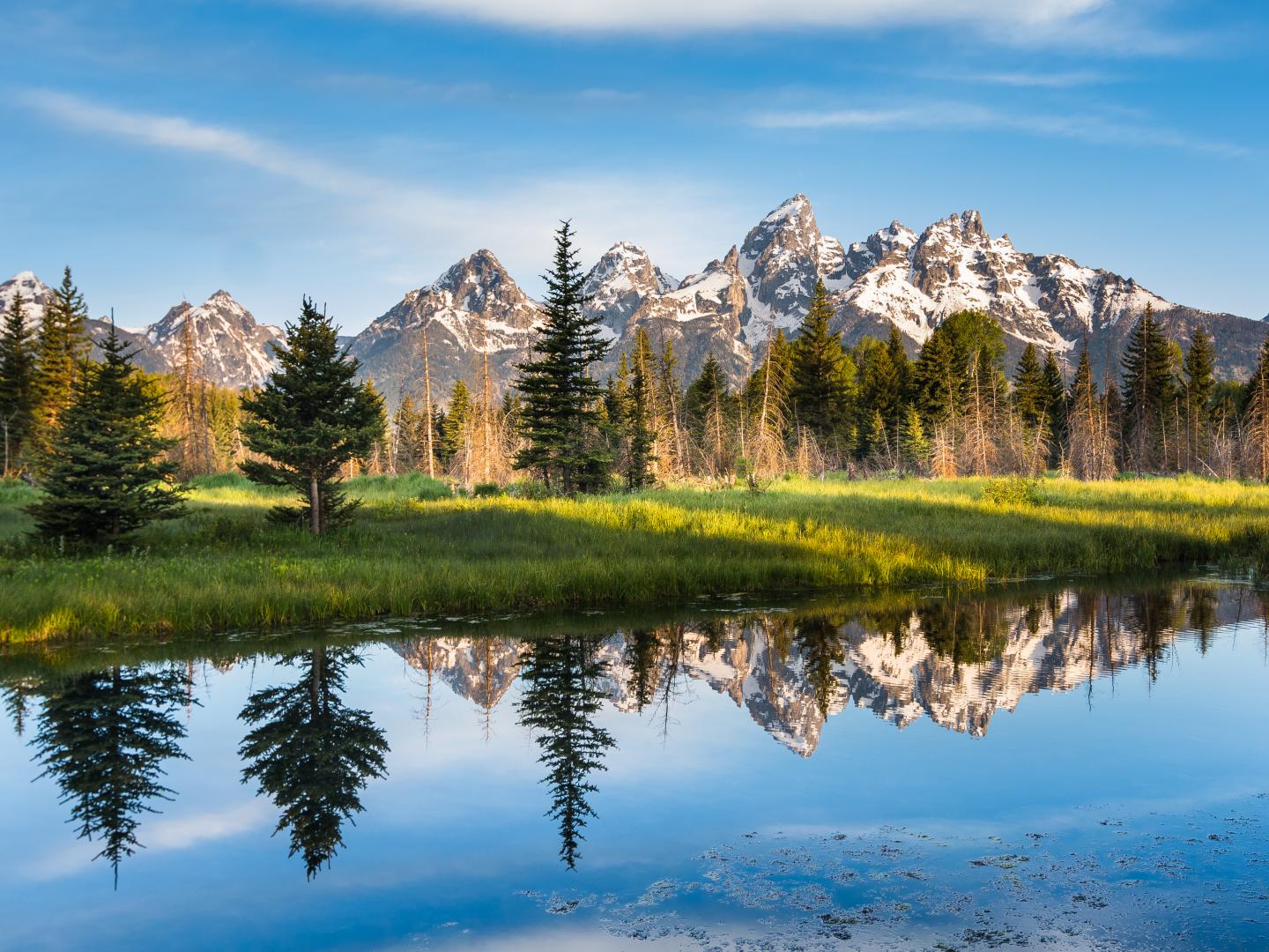 Two crystalline images of the Grand Tetons Two crystalline images of the Grand Tetons
