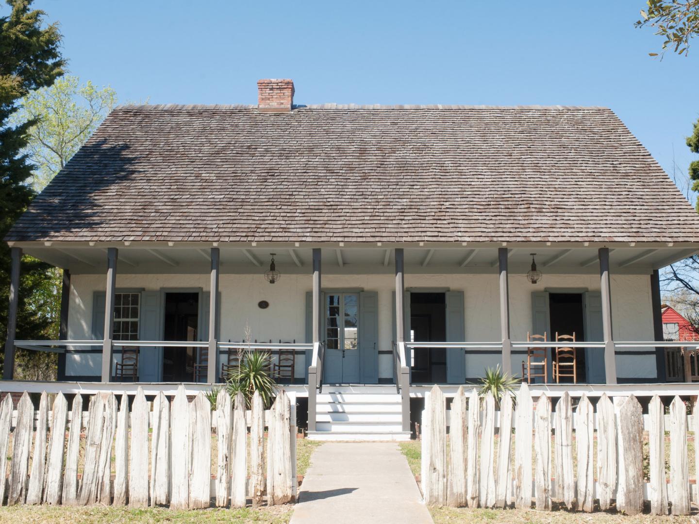 The Historic Broussard House at Vermilionville in Lafayette, Louisiana The Historic Broussard House at Vermilionville in Lafayette, Louisiana