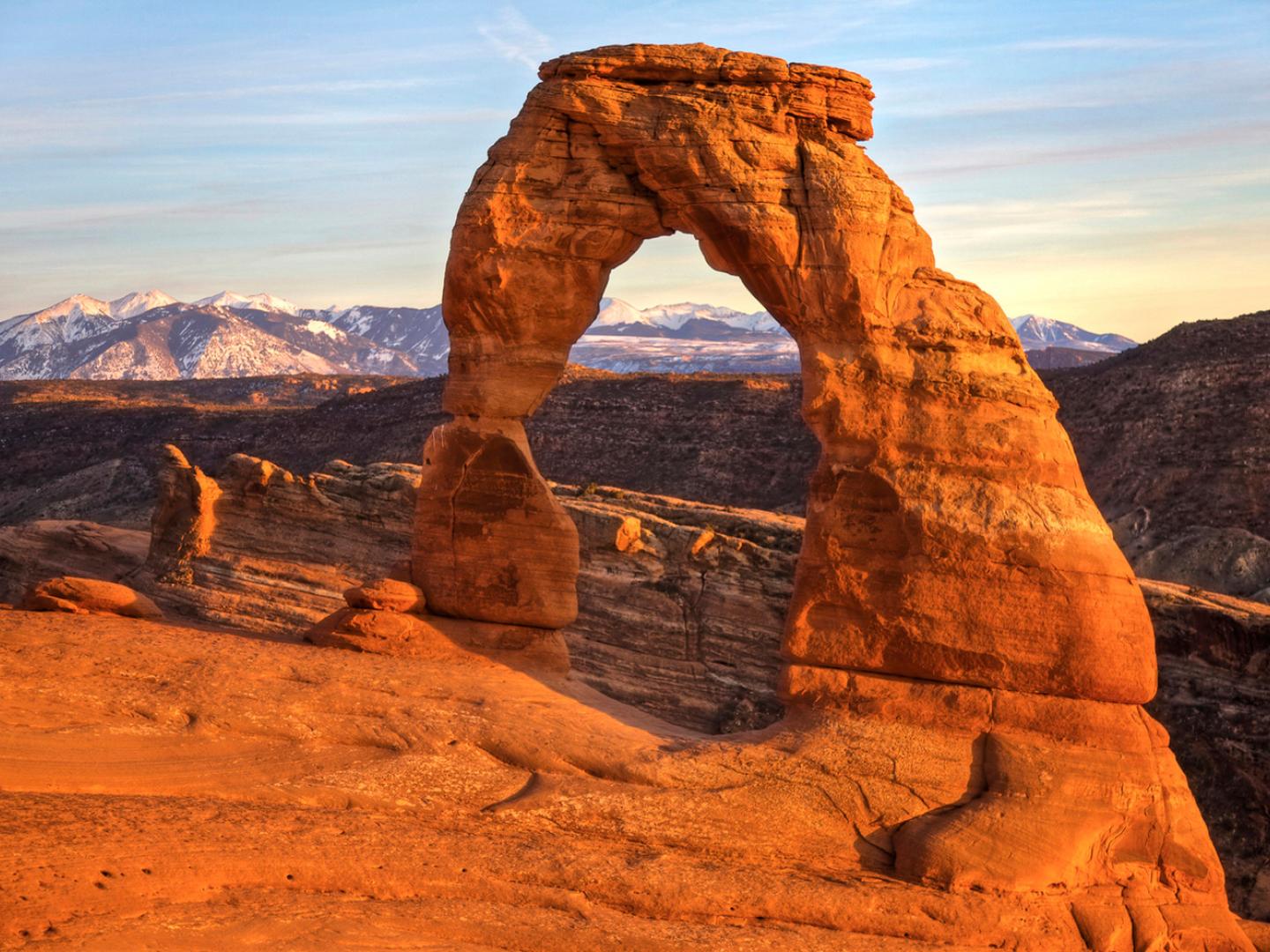 Delicate Arch at Arches National Park in Utah Delicate Arch at Arches National Park in Utah
