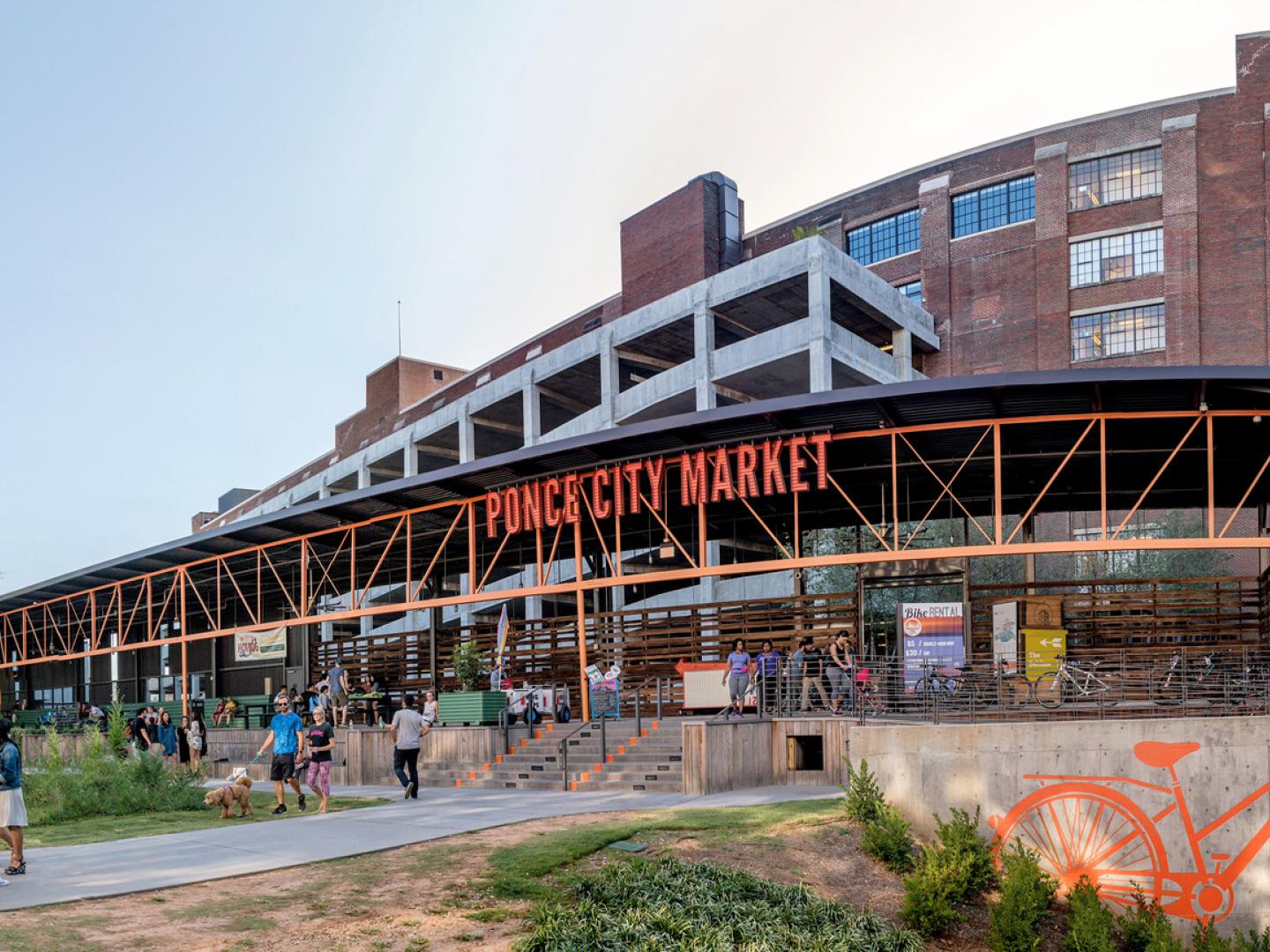 Exterior of the Ponce City Market in Atlanta, Georgia Exterior of the Ponce City Market in Atlanta, Georgia