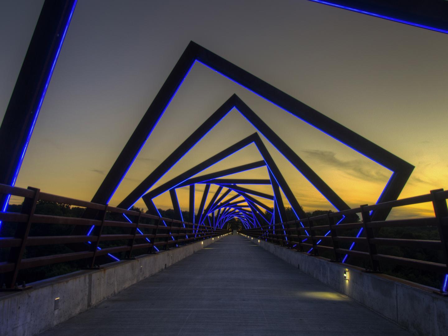 The High Trestle Bridge in Madrid, Iowa The High Trestle Bridge in Madrid, Iowa