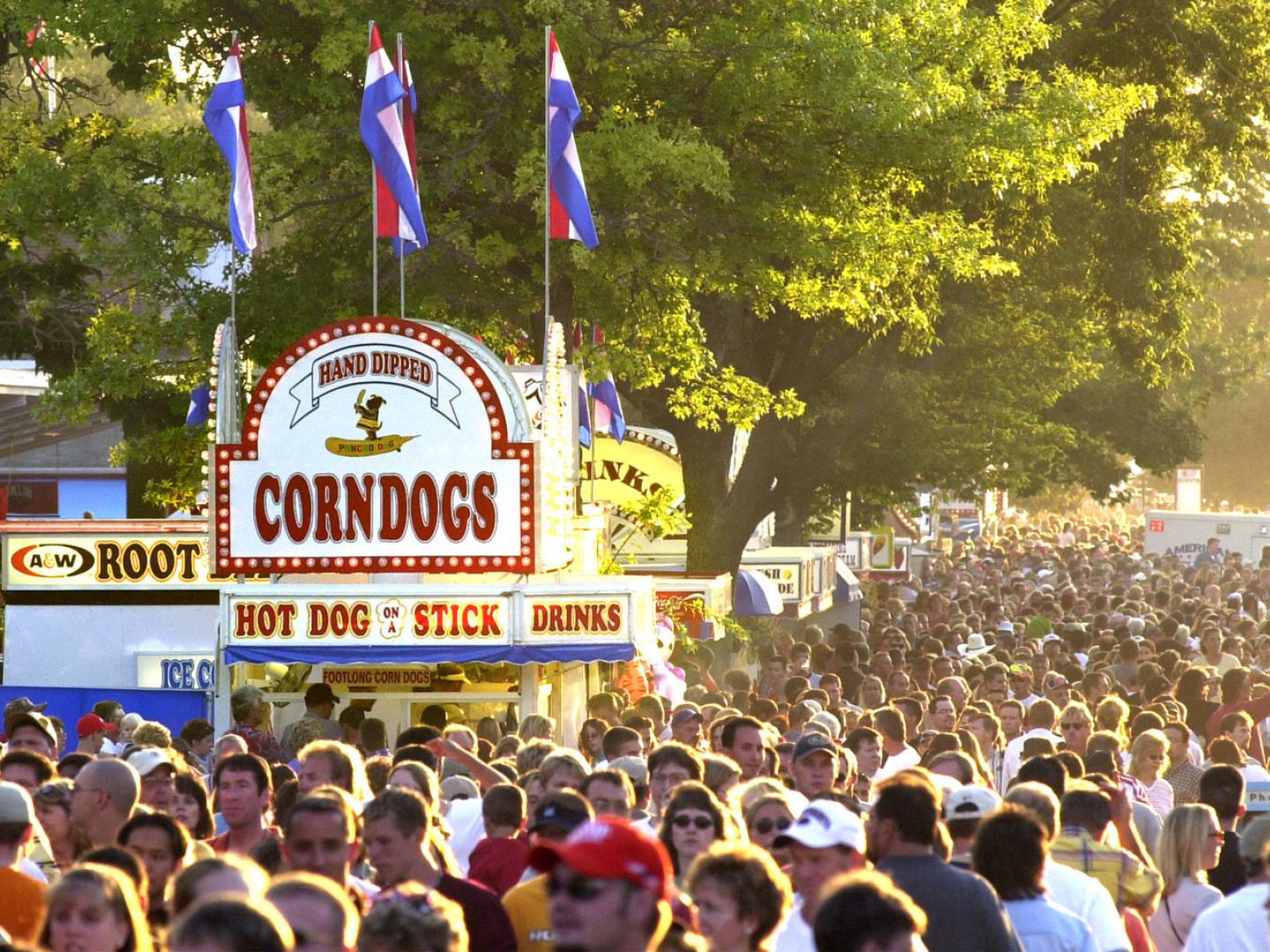The Iowa State fair in Des Moines, Iowa The Iowa State fair in Des Moines, Iowa