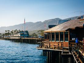Stearns Wharf in Santa Barbara, California