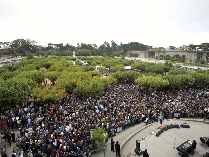 Outside Lands Music Festival in Golden Gate Park in San Francisco, California Outside Lands Music Festival in Golden Gate Park in San Francisco, California
