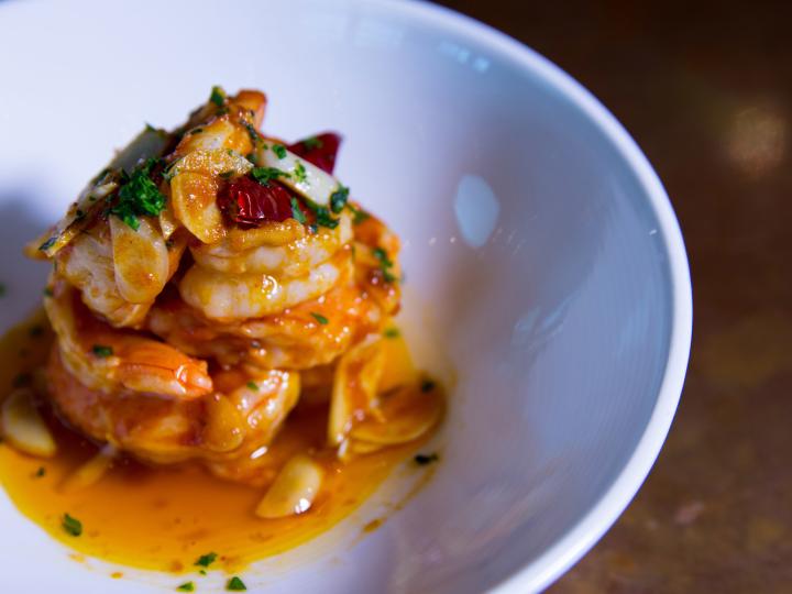 Shrimp dish at El Jaleo in Arlington's Crystal City Shrimp dish at El Jaleo in Arlington's Crystal City