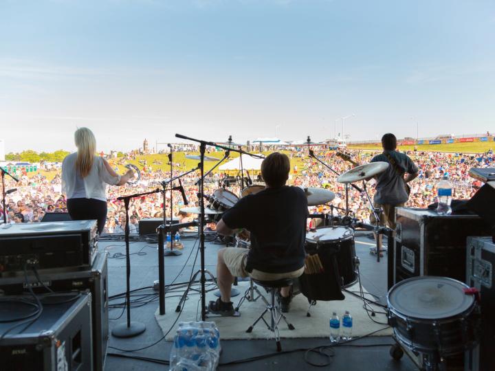 Live performance overlooking the lawn at KCQ Country Music Festival Live performance overlooking the lawn at KCQ Country Music Festival