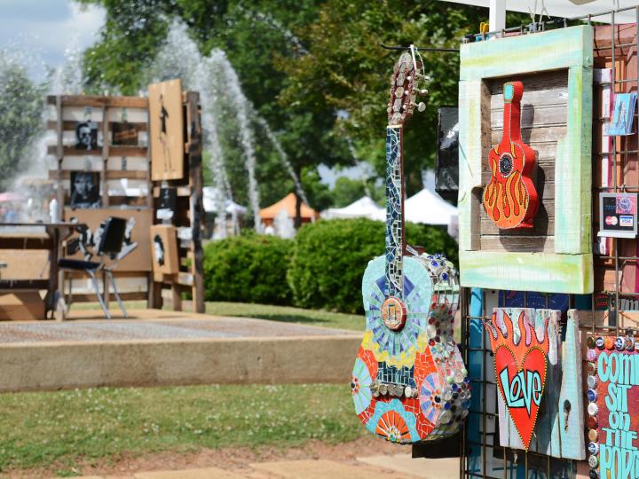 Colorful and creative artwork on display at Arts Alive in Florence Colorful and creative artwork on display at Arts Alive in Florence