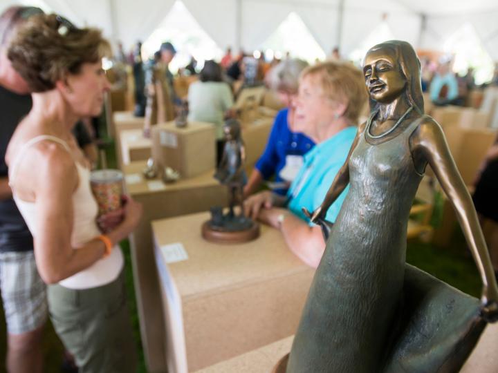 An art event during Sculpture Show Weekend in Loveland, Colorado An art event during Sculpture Show Weekend in Loveland, Colorado