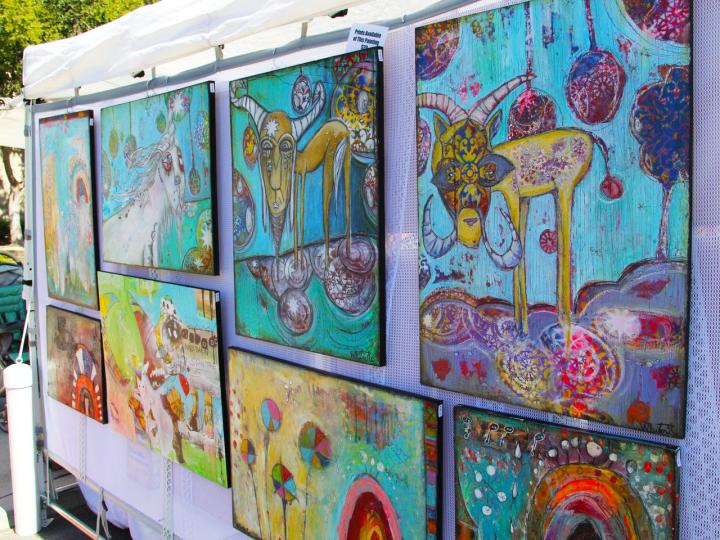 Local art on display at the Ocala Arts Festival in Florida Local art on display at the Ocala Arts Festival in Florida