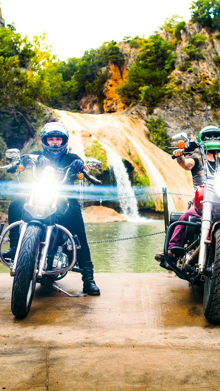 Members of The Litas at Turner Falls Park in Oklahoma