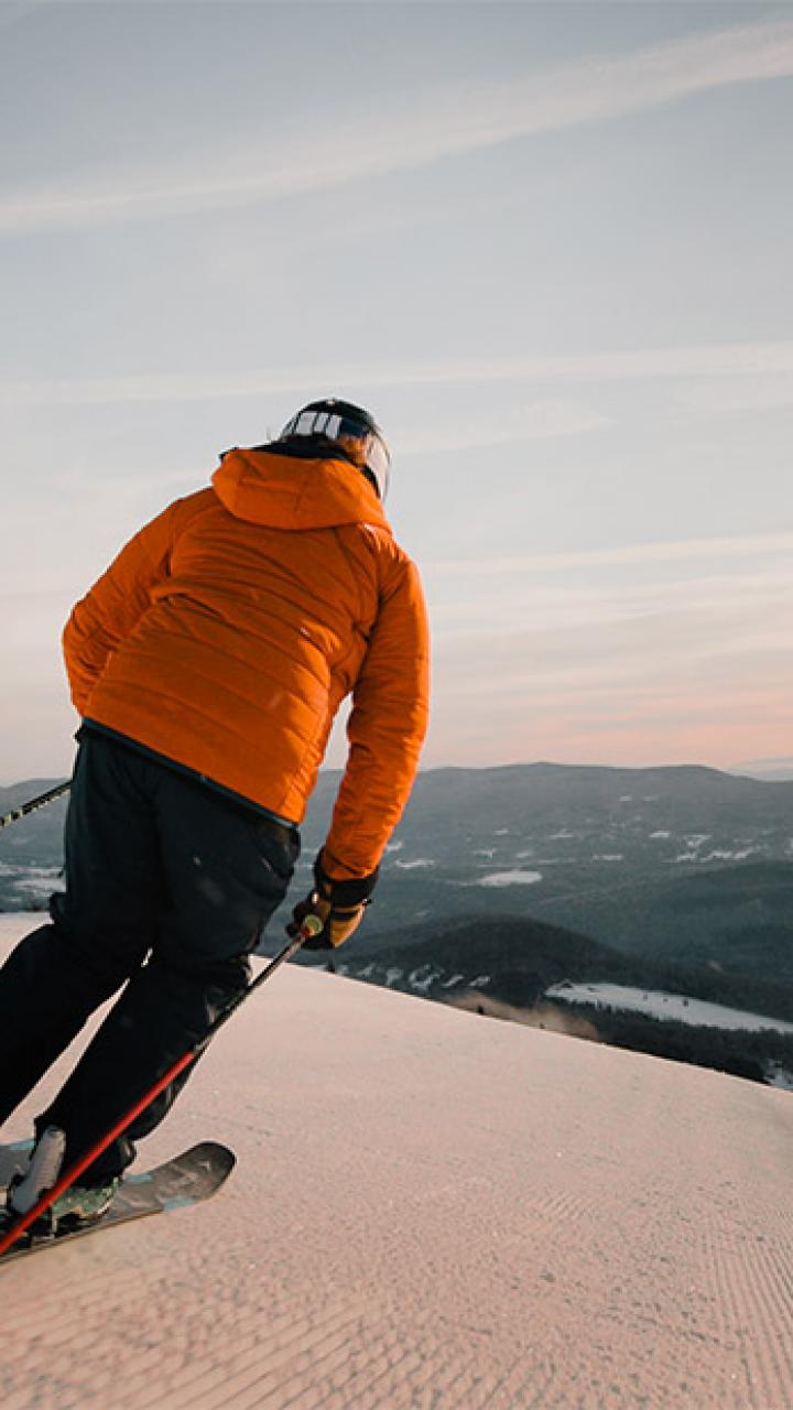 Downhill skiing in Sugarbush, Vermont