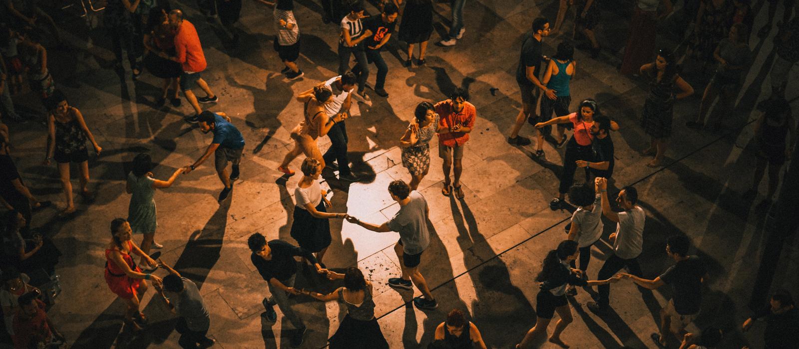 Dancing salsa in the streets of San Juan, Puerto Rico Dancing salsa in the streets of San Juan, Puerto Rico