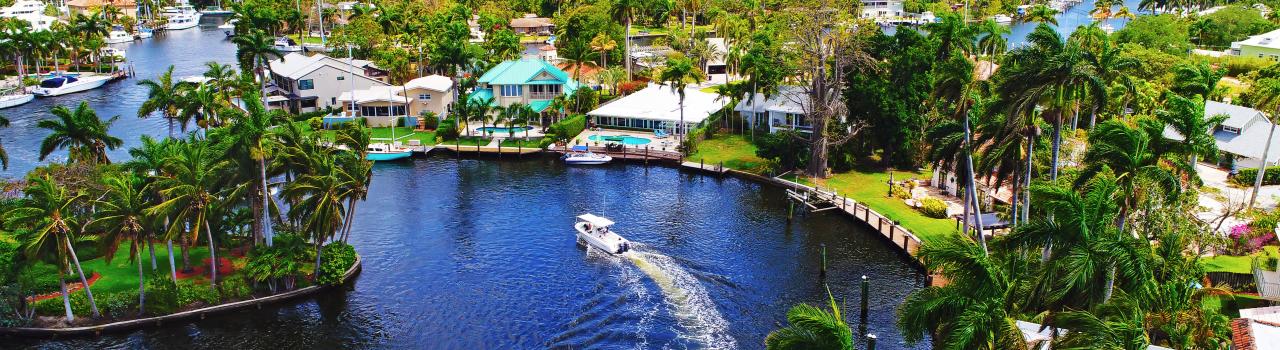 Aerial view of Fort Lauderdale, Florida Aerial view of Fort Lauderdale, Florida