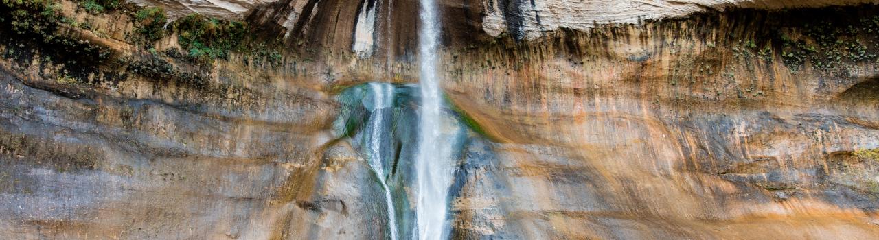 Calf Creek Falls in Grand Staircase-Escalante National Monument in Utah Calf Creek Falls in Grand Staircase-Escalante National Monument in Utah