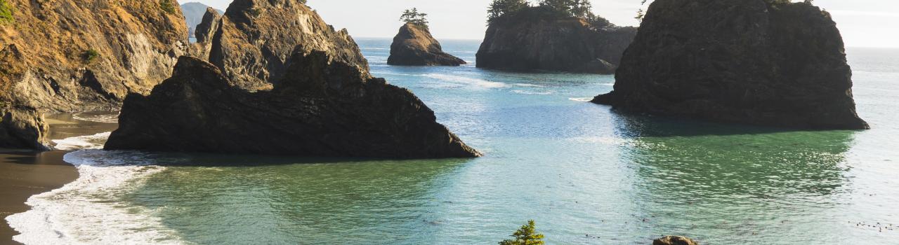 Stunning rock formations on the Oregon Coast Stunning rock formations on the Oregon Coast