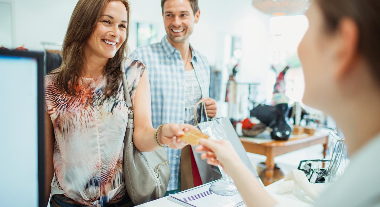 Purchasing items with a credit card