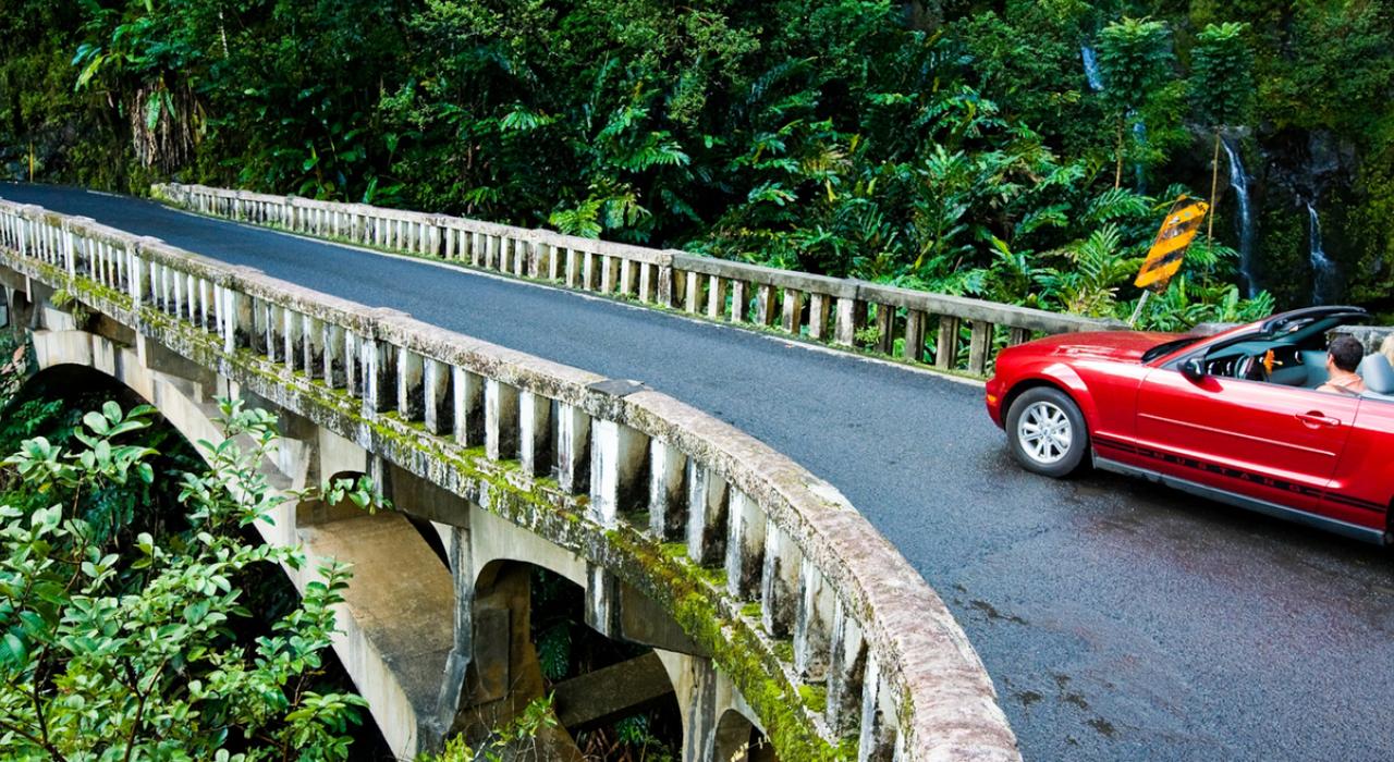 Cruising along the Hana Highway Cruising along the Hana Highway