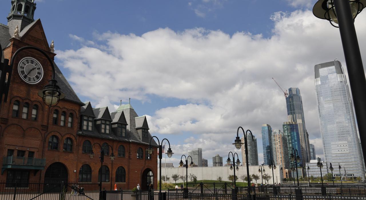 Skyline views from Jersey City, New Jersey Skyline views from Jersey City, New Jersey