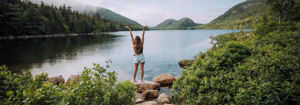 Jordon Pond at Acadia National Park in Maine