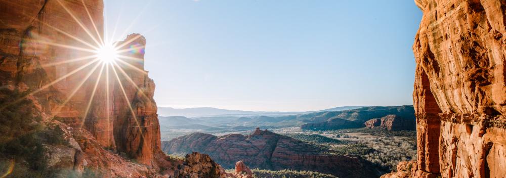 Red-rock desert views in Arizona
