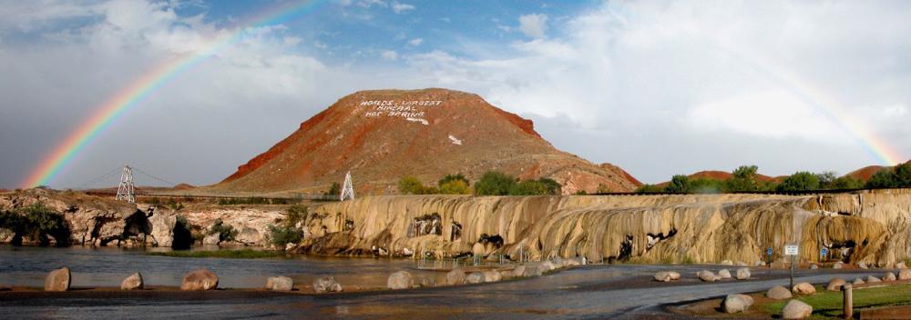 Monument Hill and Hot Springs State Park in Thermopolis, Wyoming