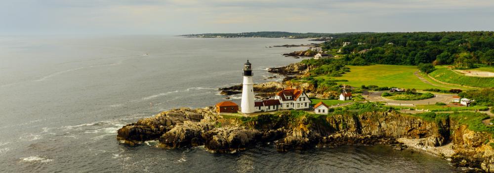 Portland Head Light historic lighthouse in Cape Elizabeth, Maine