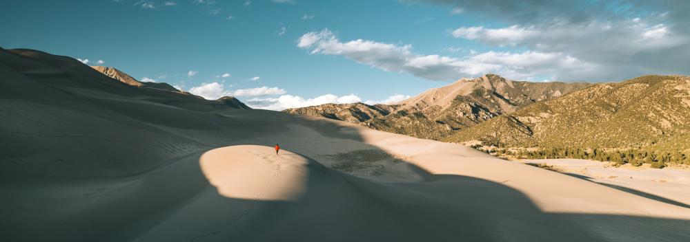 Hiking in Great Sand Dunes National Park and Preserve in Colorado