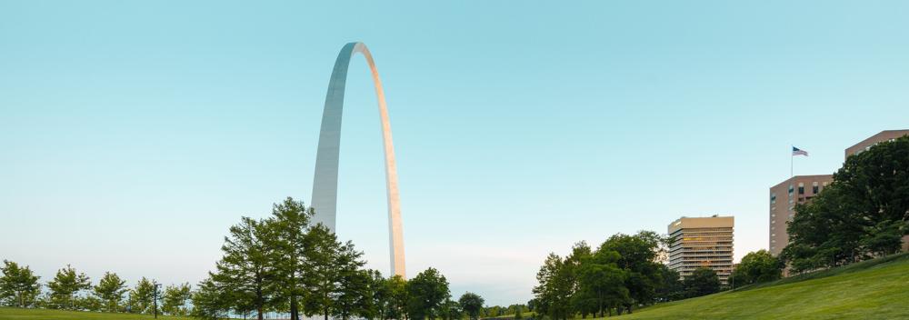 The Gateway Arch National Park in St. Louis, Missouri