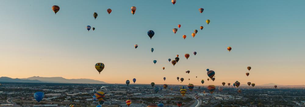 The Albuquerque International Balloon Fiesta in New Mexico