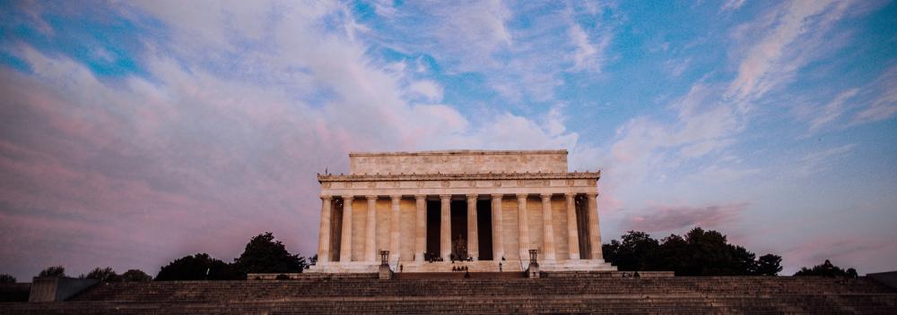 The Lincoln Memorial on the National Mall in Washington, D.C.