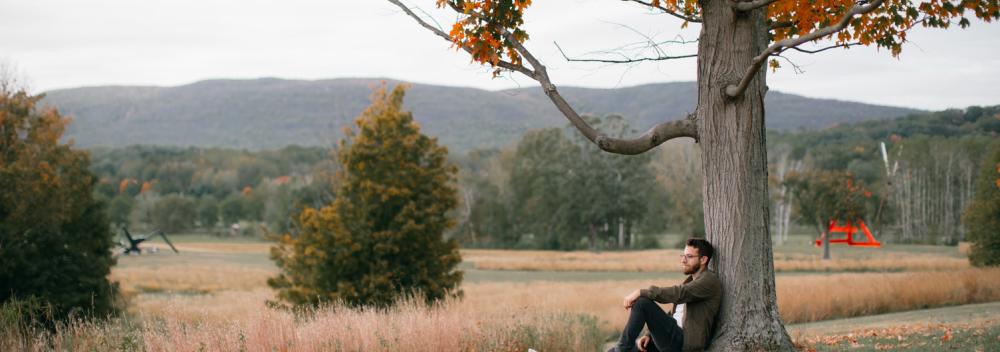 Taking in the scenery of Woodstock, New York