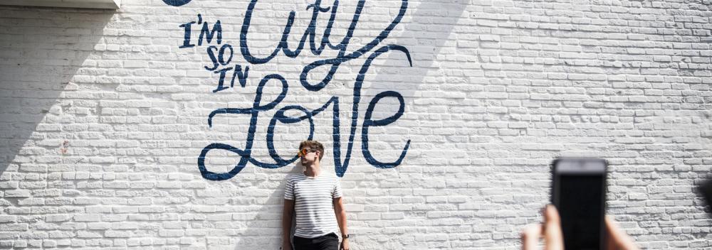 Arte de rua em mural em Kansas City, Missouri
