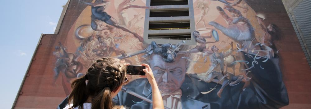Wall mural in Dallas, Texas