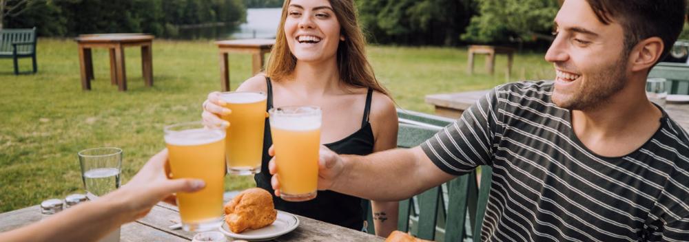 Local beer and food with incredible views in Maine