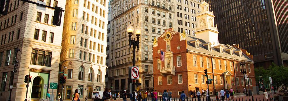 Old State House in downtown Boston, Massachusetts