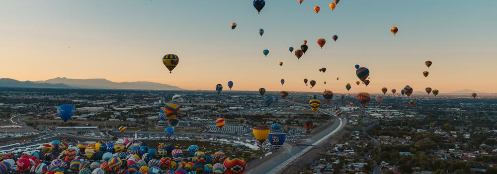The Albuquerque International Balloon Fiesta in New Mexico