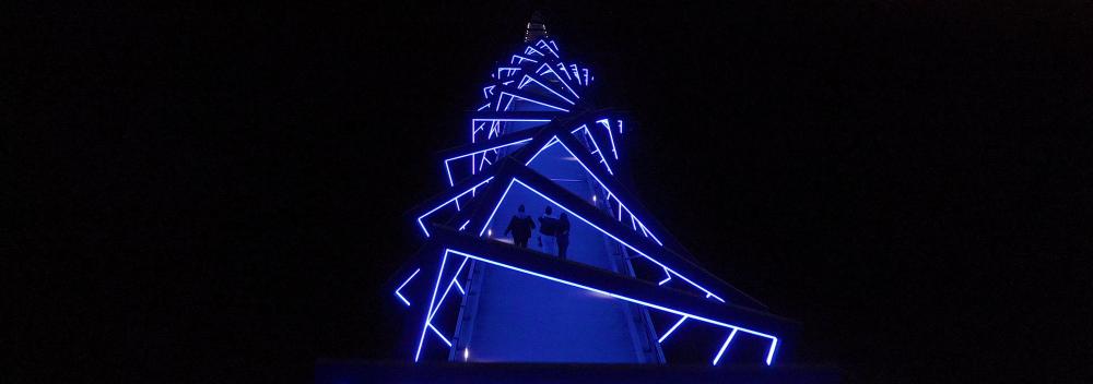 The High Trestle Trail Bridge near Des Moines, Iowa