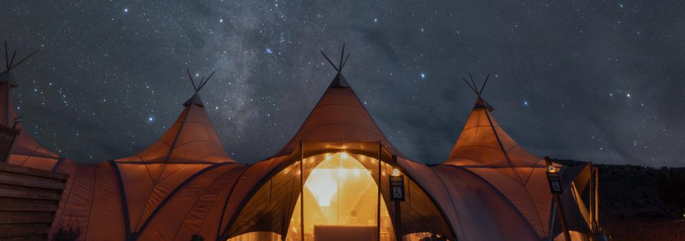 Glamping under the stars near Bryce Canyon National Park in Utah